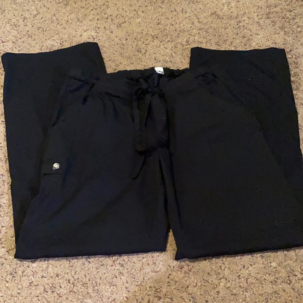 Black Luxe by Cherokee Scrub Pants
